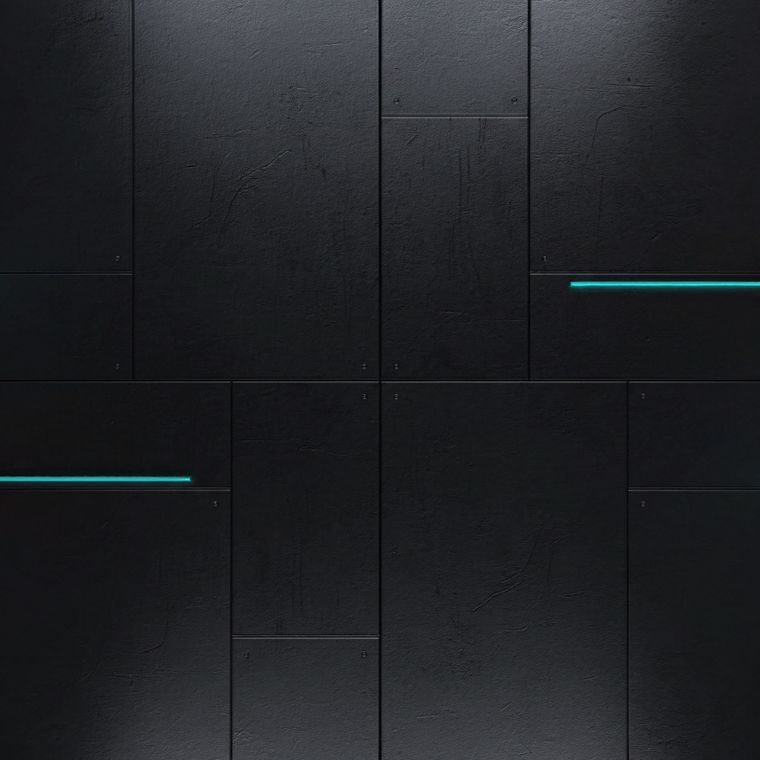 Przykładowa tekstura PBR — panel ścienny przemysłowy